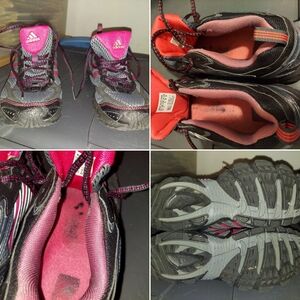 Adidas Pink and Black Running Shoes
